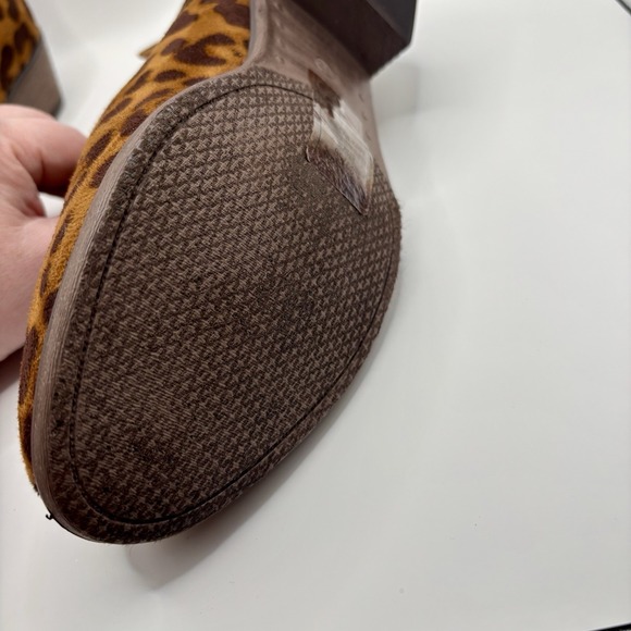 Pierre Dumas Kenzie 2 Leopard Print Slip On Ankle Boots Womens New in Box Boho - Picture 11 of 16